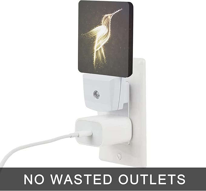 Hummingbird Night Light,Night Lights 0.5W Sleep Friendly for Women/Men Led Night Light Dusk to Dawn Sensor Nightlight for Stairway/Hallway/Kitchen