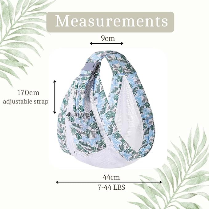 Baby to Toddler Sling Carrier, Toddler Carrier 25-60 lbs – Baby Travel Essential, Adjustable Mesh Sling with Secure Safety Buckle & Comfortable Hip Sling with One Hand Support – Tropical Pink