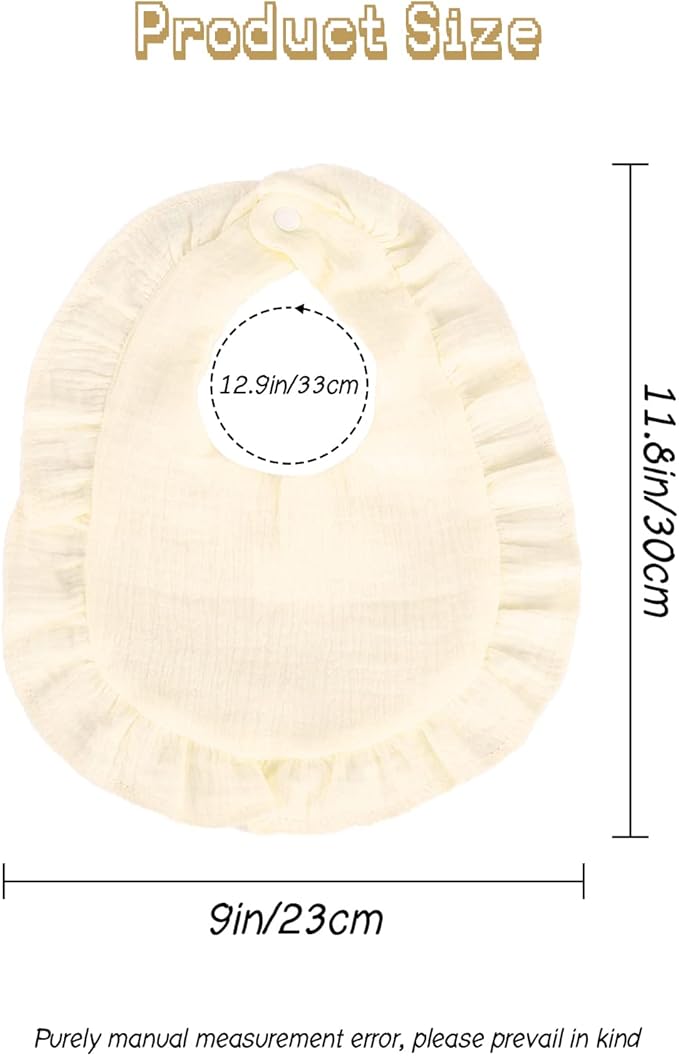 Baby Bibs Muslin Drool Teething Drooling Bibs for Baby Girl Boy Muslin Cotton