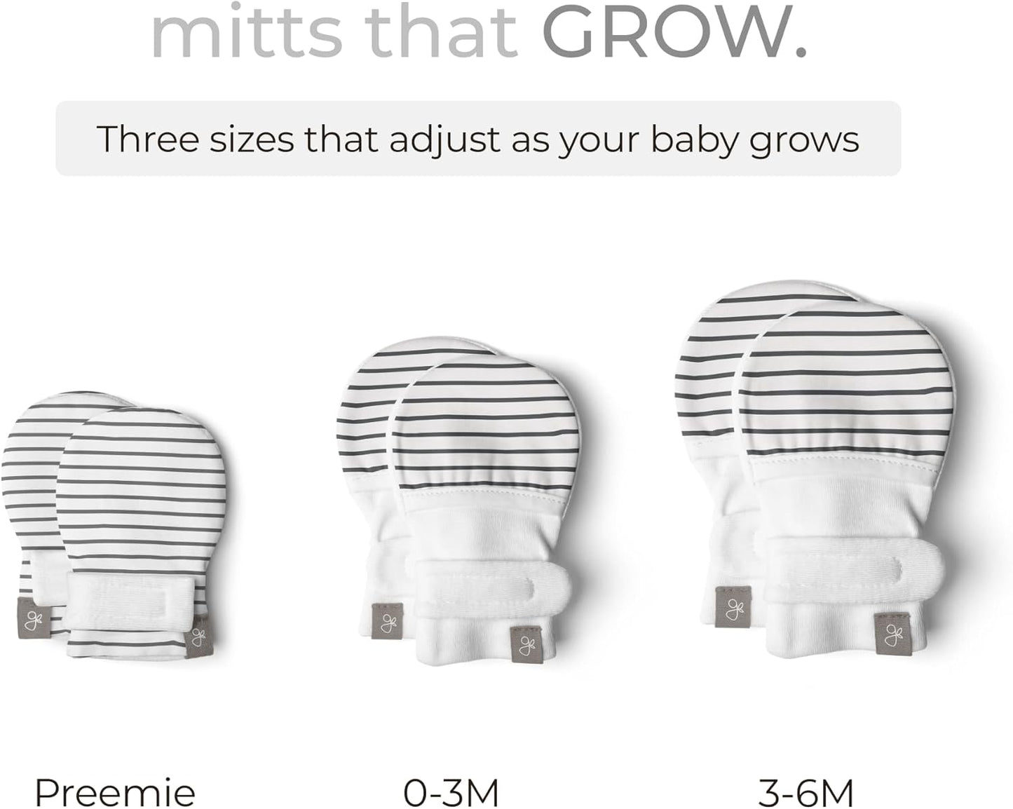 goumikids Viscose Made from Bamboo Cotton Anti-Scratch Soft Stay-On Mitts