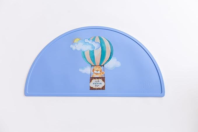 Silicone Baby Bib and Mat | Boys Girls Babies & Toddlers | Waterproof, Adjustable, BPA Free