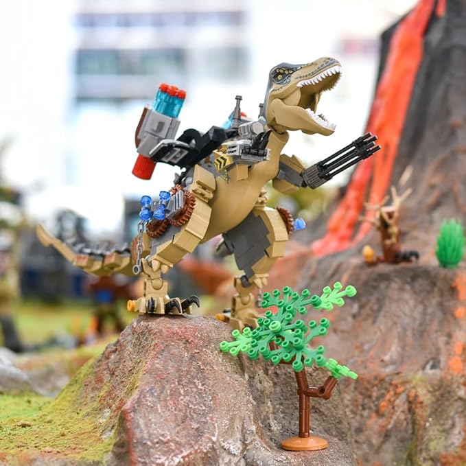 Mesiondy Building Blocks Toys Set 725 Pcs for Age 8 9 10 11 12 13 14 Years, Dinosaur Park World,Birthday Gifts for Boys and Girls……