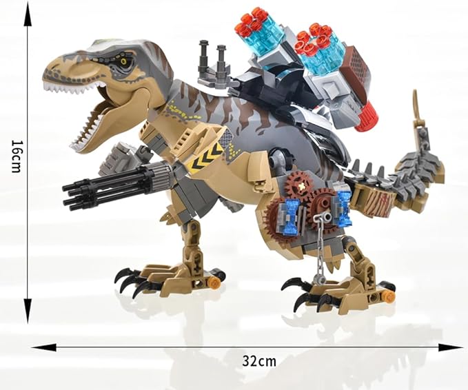 Mesiondy Building Blocks Toys Set 725 Pcs for Age 8 9 10 11 12 13 14 Years, Dinosaur Park World,Birthday Gifts for Boys and Girls……