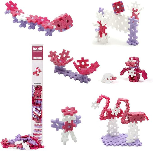 KADU Taffy 80 Piece Set - STEM/STEAM Building + Construction Toy, for Open + Imaginative Play