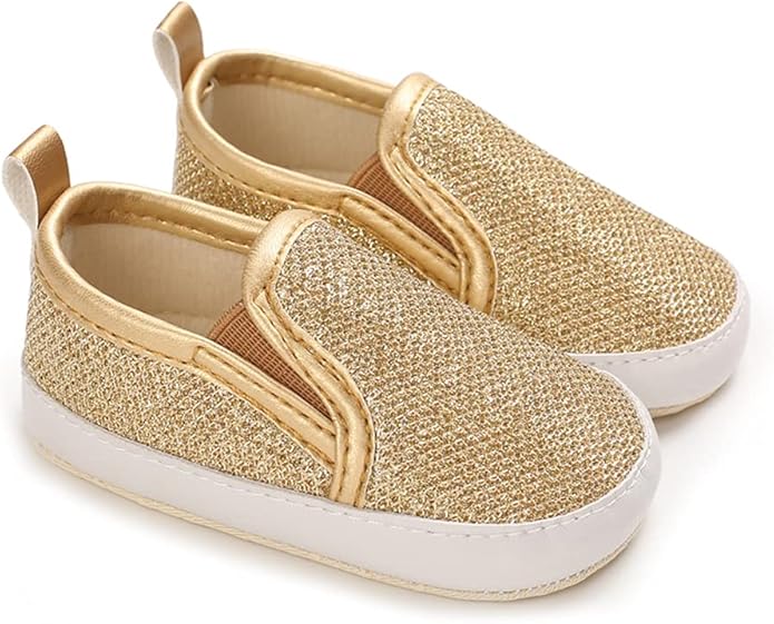 LONSOEN Baby Girls Boys Loafers Prewalker Dress Crib Shoes
