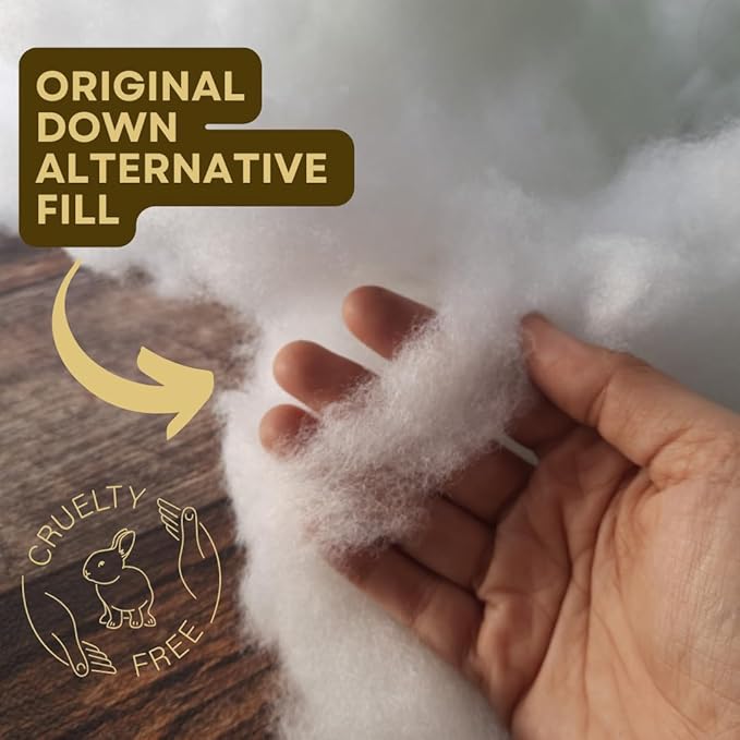 kinder Fluff Children Pillow (2Pack) 10x15in - First Pillow for Kids Age 2+, 100% Cotton Sateen Stripes Shell 300T, Down Alternative Fill, Machine Washable - Children & Travel Cushion - Yellow - XS