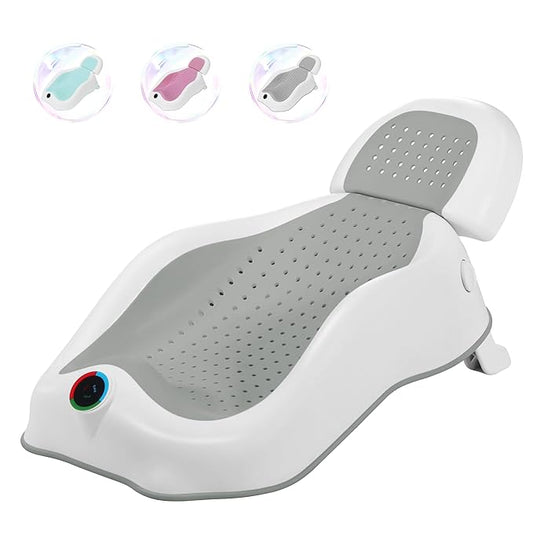 Baby Bath Support Newborn Bathtub with Thermometer,Foldable Baby Tubs for Newborns Baby Bathtub,Soft Sink Baby Bath Tub for Newborn Tub Infant Bathtub Baby Bather,Baby Tub Baby Bath