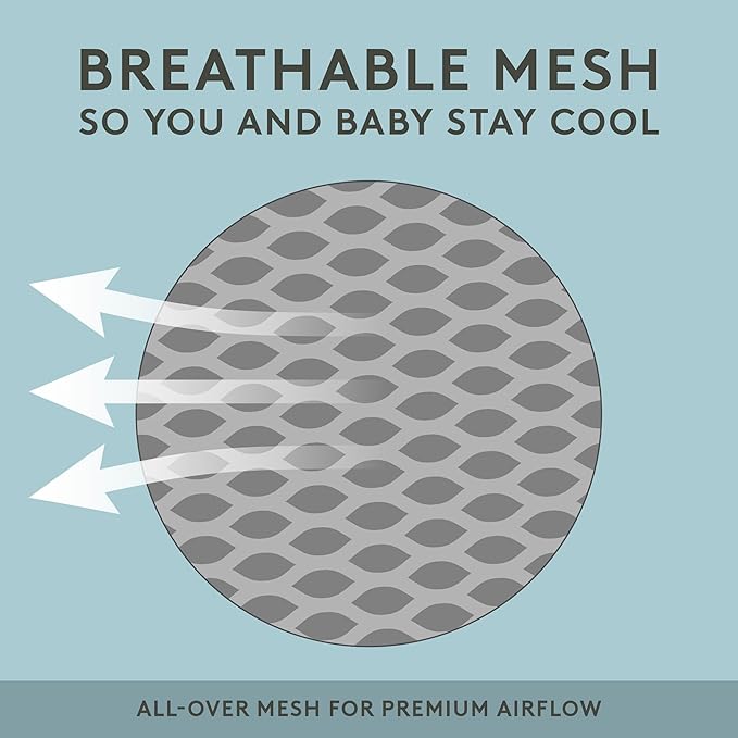 Baby Tula Explore Carriers - Breathable Baby Carrier Newborn to Toddler - Adjustable Toddler Carrier - Multiple Ergonomic Positions Front and Back - Ergonomic Fit for 7-45 lb - Mesh, Beyond