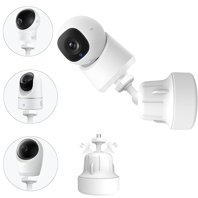 Adjustable Baby Monitor Wall Mount Stand Holder Compactible for eufy Security E30 / E21/ E110/ E20/ E21 / C220 / C2110 / T8417/ T8354/ T8300 /Baby Camera Flexible Clip clamp Mount Stand