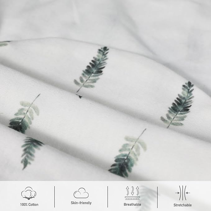 Baby Swaddle Sacks, 3-Pack Newborn Organic Cotton Swaddle Wrap, Adjustable Swaddling Blankets, Nursery Swaddling Essentials for Newborn 0-3 Months, Infant Shower Items Gift (Dinosaur & Forest)