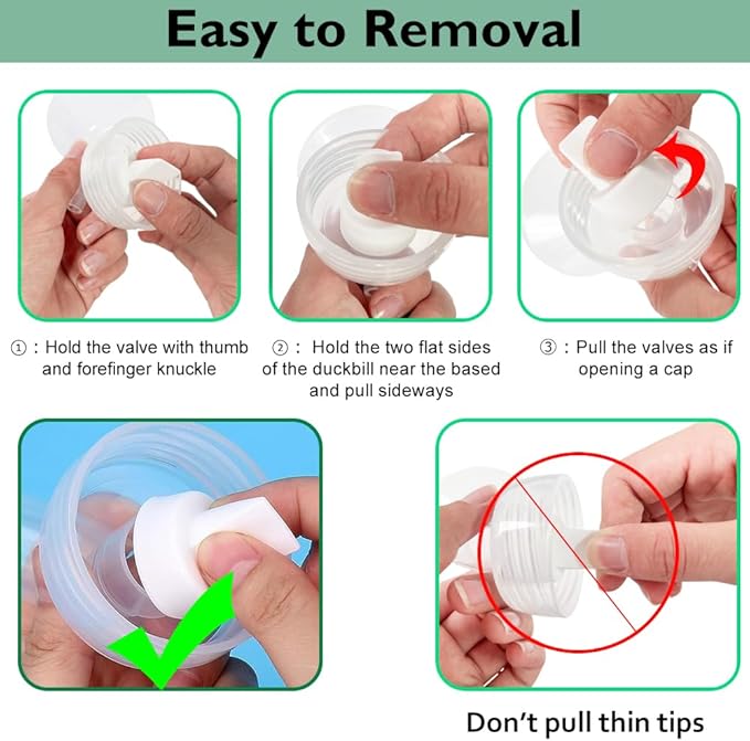 30mm Flange Pump Parts Compatible Spectra S1 S2 9 Breast Pumps Replacement,Full Set Replacements Include Flange Backflow Protector Membrane Duckbill Valve Tube,Not Original Accessories