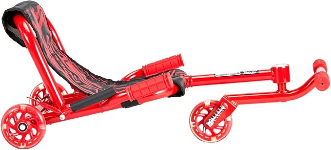 VEVOR Ride on Scooter, Load Capacity of 198 lbs, Swing Side-to-Side for Amazing Ride Powered by Zig-Zag Motion, Ride on Drifting Toy for Ages 10+, Rides on Any Hard Surface for Indoor & Outdoor, Red