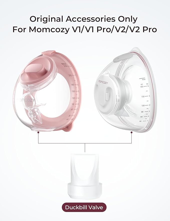 Momcozy Original V1 Pro/V2 Pro Breast Pump Replacement Accessories,Duckbill Valves Only for Momcozy V1/V1 Pro/V2/V2 Pro 4PCS