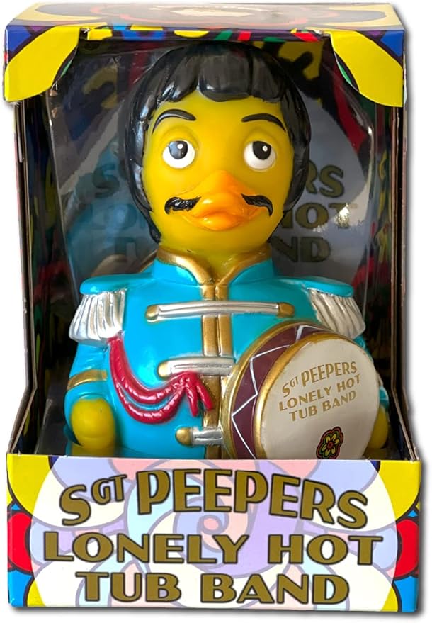 CelebriDucks - SGT Sargeant Peepers Lonely Hot Tub Band - Floating Rubber Ducks - Collectible Bath Toy Gift for Kids & Adults of All Ages