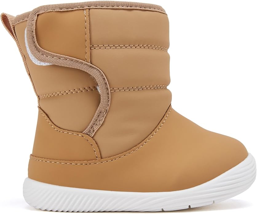 BMCiTYBM Baby Boy Girl Snow Boots Waterproof Winter Warm Booties Nonslip Lightweight Outdoor Shoes for First Walkers 6 9 12 18 24 Months(Infant/Toddler)