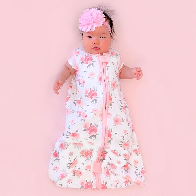Mama Cheetah Baby Sleep Sack 2.5 TOG, Organic Cotton Baby Wearable Blanket with Two-Way Zipper, Swaddle Transition Baby Sleeping Bag for Newborn Infant Toddler Boy Girl, 0-6 Months