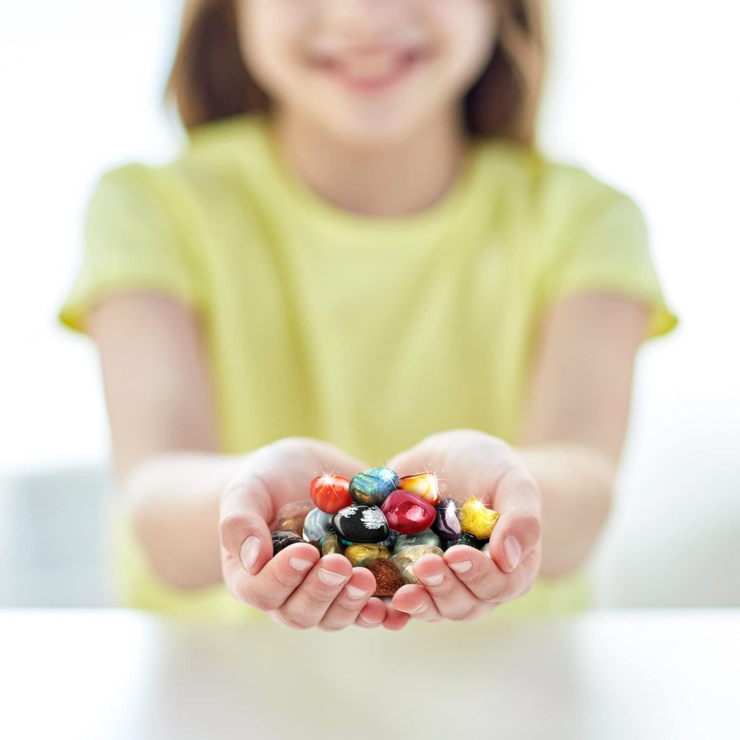 XXTOYS Rocks Collection 25PCS Rock and Mineral Education Set Gemstones for Kids Geology Gem Kit with Healing Chakra Gemstones, Tumbled Stones and More Identification Guide STEM Science Education