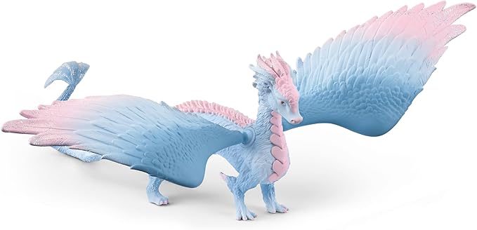 Schleich Bayala - Large, 13" Crystal Dragon Toy. Pretty, Movable Wing Fantasy Action Figure for Girls and Boys. Fun, Imaginative Play Fairy Figurine, Cute Mystical Toys for Kids Ages 5+, 70833