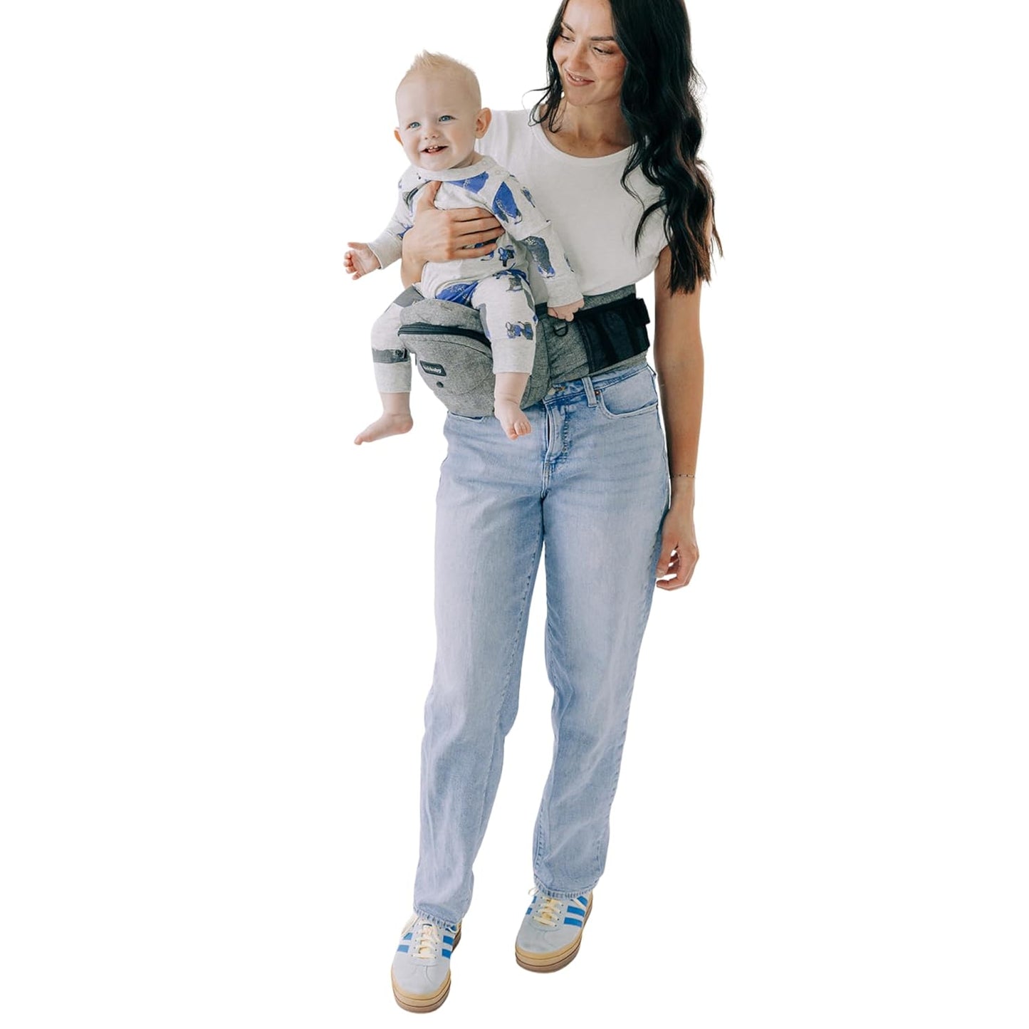 Tushbaby The Original Premium Quality Hip Seat Carrier – Safety-Certified Baby & Toddler Carrier with Secure Safety Buckles, No-Flimsy-Foam Design, Storage Pockets & Nursing Pillow. 0–3 yrs