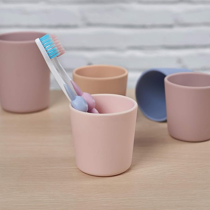 Silicone Toddler Cup 5 oz, First Open Cup for Toddlers 1-3 years old, Unbreakable Open Cup for Baby Non-Smell, Anti-Slip, Dishwasher Safe (Purple)