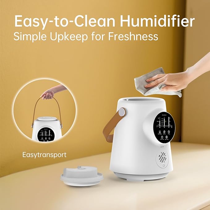 YOGIN Baby Humidifier for Bedroom Nursery – 2.5L Ultrasonic Cool Mist, Ultra-Quiet & Safe for Sleep, Auto Shut-Off, Adjustable Mist, Easy Clean, BPA-Free, for Baby and Kids Room