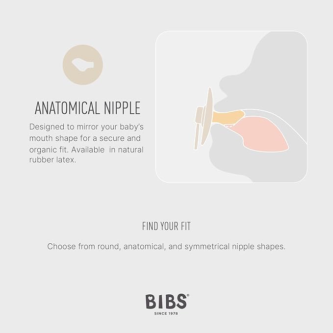 BIBS Pacifiers Colour Collection | Natural Rubber Baby Pacifier | Set of 2 BPA-Free Soothers | Made in Denmark | 0+ Months (Pack of 2) | Baby Blue/Petrol