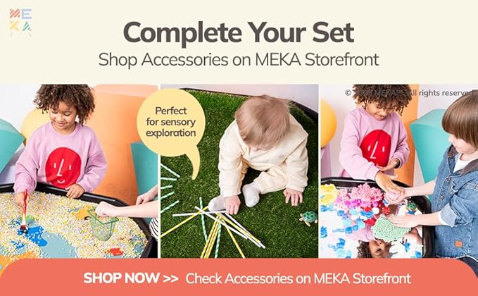 MEKA Tuff Tray Set for Sensory Play