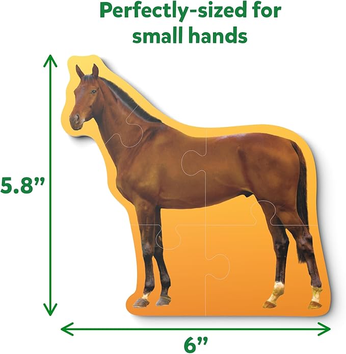 Skillmatics Step by Step Puzzles - 40 Piece Jigsaw & Toddler Puzzle, Farm Animals, Christmas Stocking Stuffers, Montessori Educational & Travel Toy for Boys & Girls, Gifts for Kids Ages 3, 4, 5 and Up