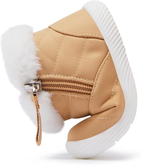 BMCiTYBM Baby Boy Girl Snow Boots Waterproof Winter Warm Booties Nonslip Lightweight Outdoor Shoes for First Walkers 6 9 12 18 24 Months(Infant/Toddler)