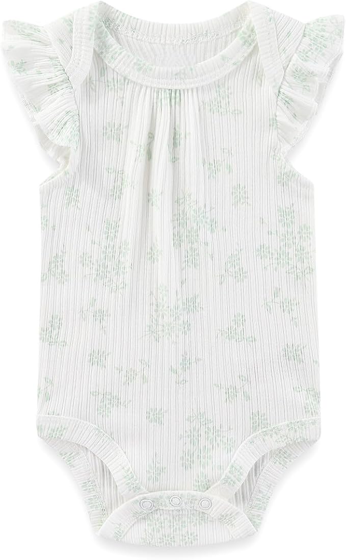 Kiddiezoom Newborn Baby Layette Set 10-Piece with Bodysuits and Pants Set for Unisex Baby Gift Sets