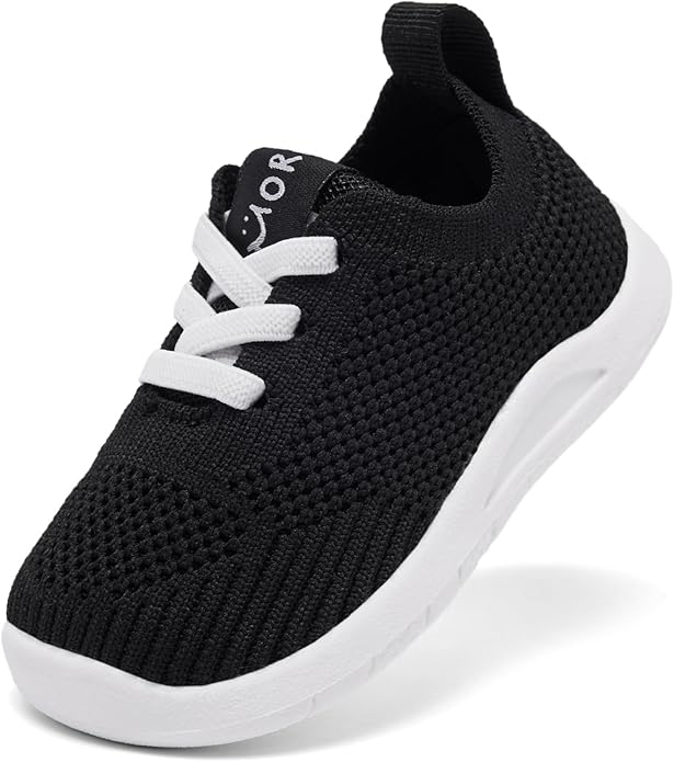 MORENDL Toddler Shoes Baby Walking Sock Shoes Infant Sneakers 0-4 Years Boy Girl Barefoot Tennis Shoe Non-Slip Brethable