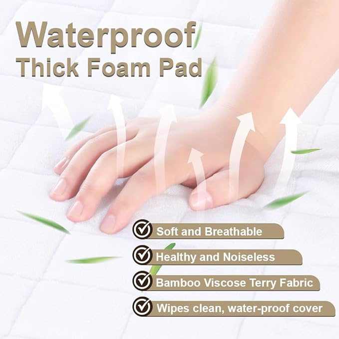 ZEAL'N LIFE Seagrass Baby Changing Basket Set – Portable Diaper Changing Station for Dresser & Table | Waterproof Changing Pad, Baby Towel & Diaper Caddy | Nursery Changing Table & Baby Gift Idea