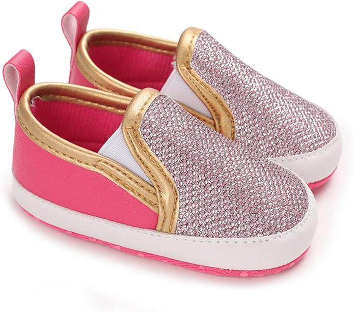 LONSOEN Baby Girls Boys Loafers Prewalker Dress Crib Shoes
