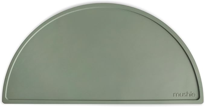 mushie Silicone Placemat for Kids | BPA-Free Non-Slip Design (Dried Thyme)