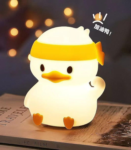 Cute Kids Night Light Night Lamp Night Lights for Kids Bedroom Toddler Baby Portable Silicone Battery Led Nightlight Nursery(Duck)