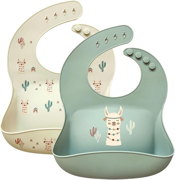 Hippypotamus Silicone Baby Bibs - Soft Waterproof Bibs for Babies & Toddlers