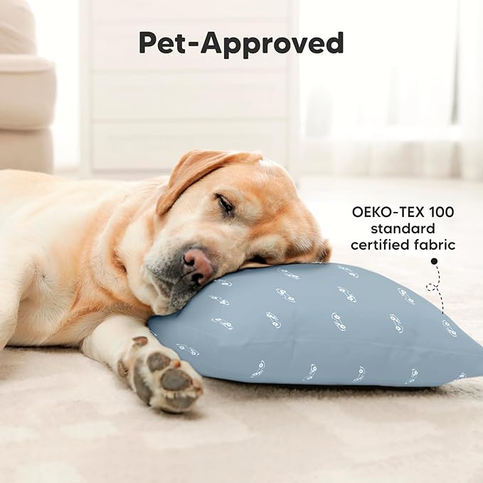 KeaBabies 2-Pack Toddler Pillow 13x18 - Soft Organic Cotton Kids Travel Bed Pillows for Sleeping, School, Nap, Machine Washable, Toddlers 2 to 5, Pillowcase Sold Separately (Roadsters)