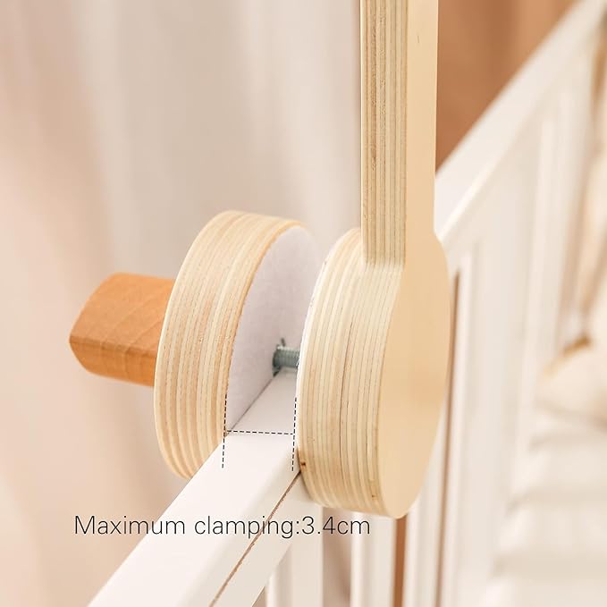 Bird Shape Crib Mobile Arm, 30 Inch Baby Crib Mobile for Boys and Girls, Adjustable Wooden Baby Mobile Holder for Crib, Baby Mobile Hanger, Perfect Nursery Décor and Gift