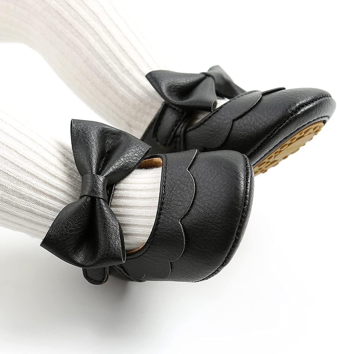 Baby Shoes Mary Jane Flats Non Slip Soft Sole Infant Toddler Sneakers First Walkers Party Christmas Dress Shoes