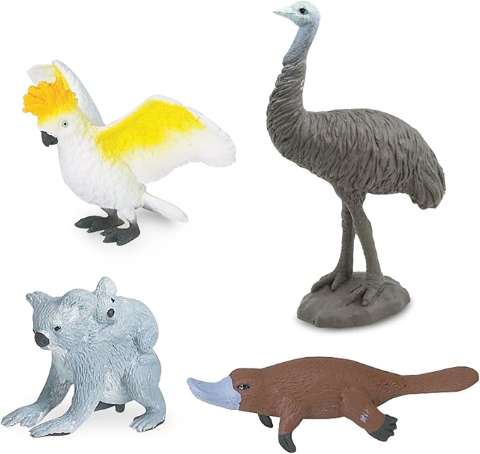 Safari Ltd. Land Down Under TOOB - 11 Figurines of Australian Animals - Educational Toy Figures For Boys, Girls, and Kids Ages 3+