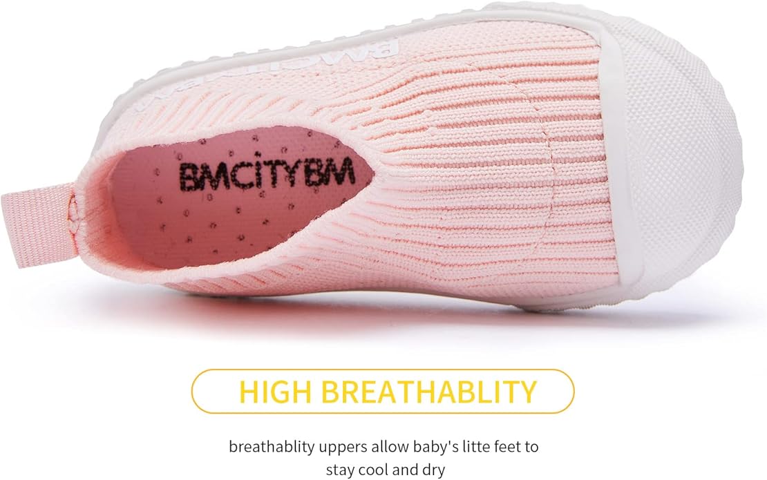 BMCiTYBM Baby Sneakers Girls Boys Lightweight Breathable Mesh First Walkers Shoes 6-24 Months