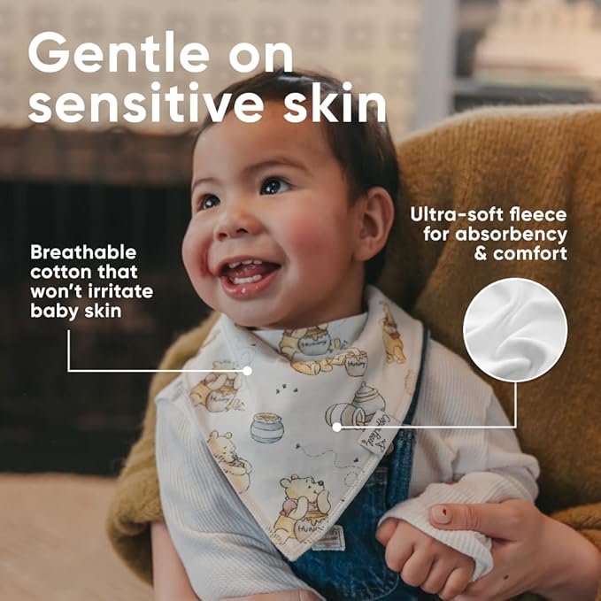 Copper Pearl Baby Bandana Drool Bibs for Drooling and Teething 4 Pack Gift Set Hundred Acre Wood