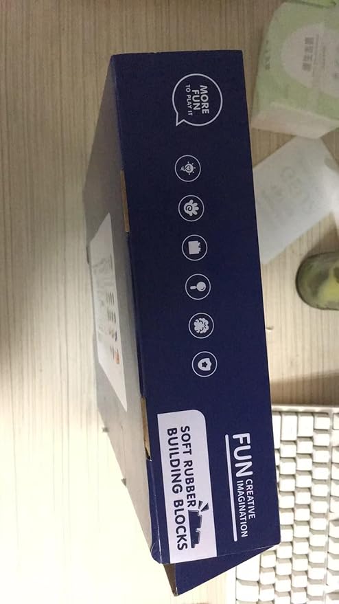 Soft Building Blocks for Toddlers, Large Building Blocks Stacking Blocks for Babies 6 Months and Up Stem Toddler Gifts, Teething Toys, 40 PCS