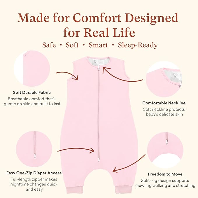 1.0 TOG Toddler Sleep Sack with Legs, Baby Wearable Blanket for 6-18-36 Months 3T-4T, Early Walker Baby