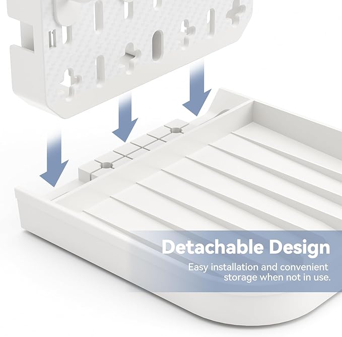 Baby Bottle Drying Rack Bottle Dryer Rack for 12 Bottle Drying Rack Space Saving Kitchen Countertop Vertical Cup Drainer Rack Detachable Baby Bottle Holder Storage Organizer Pump Part Dryer Rack White