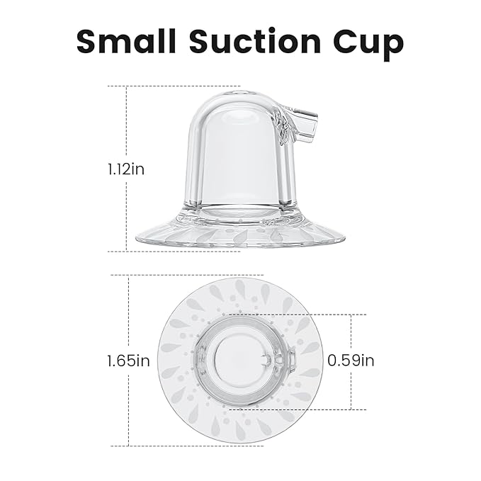 15mm Small Suction Cup for Electric Nipple Corrector - 2 PCS