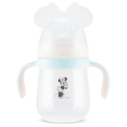 Disney Sippy Cups for Toddlers, Learner Sippy Cups for Kids with Pacifier, BPA-Free Trainer Cup with Handles, Leak-Proof Minnie Mouse and Mickey Mouse Sippy Cups, Perfect Unisex Gift for Children
