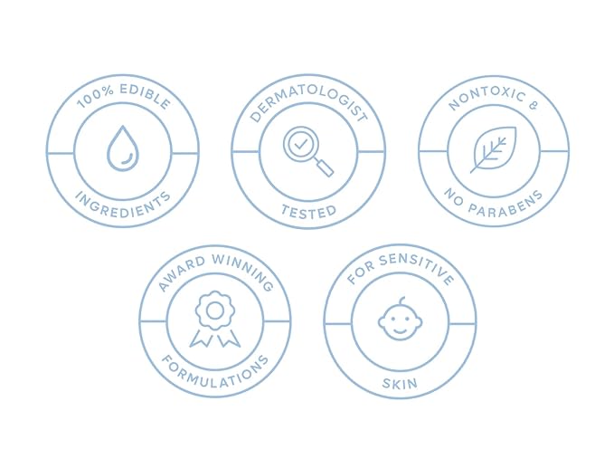 Babyology - 100% Edible Ingredients - Organic Baby Lotion - Clinically Tested - Calming & Rich Moisture for Sensitive Skin - Daily Care - Non-scented (12 Fl Oz (Pack of 2))