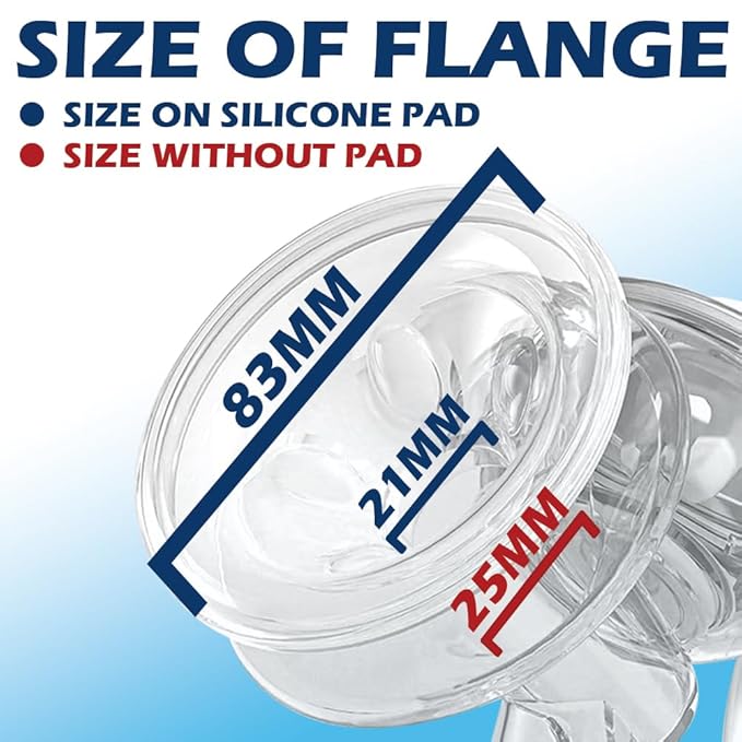 Elfzone Manual Breast Pump - Adjustable Suction Silicone Hand Pump Breastfeeding, Small Portable Manual Breast Milk Catcher Baby Feeding Pumps & Accessories, White, Mother’s Day Gifts