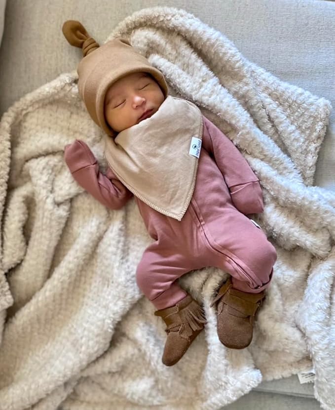 DiaperSquad's Baby Bibs for Drooling and Teething, Bibs for Boys, Baby Girl - Solid Cotton Baby Drool Bibs